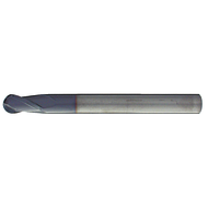 Solid carbide radius milling cutter 1,5mm Z=2 long, HA, TiAlN